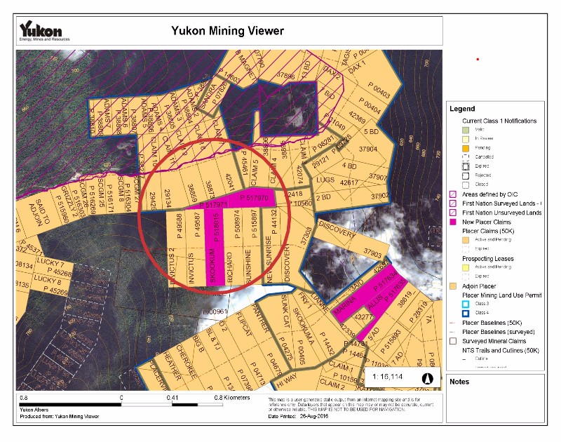 English: Mining claim No. 17 Eldorado Creek, Yukon Territory, ca